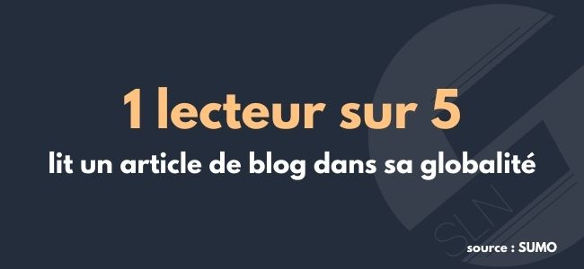 comment creer du contenu web de qualite - les internautes ne lisent pas