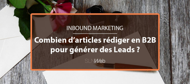 Nombre d'articles de blog rédiger en B2B