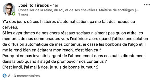 les inconvénients de l'automatisation sur les réseaux sociaux