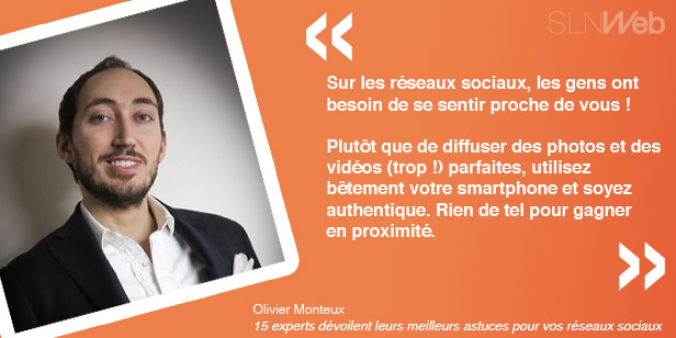 les astuces social media d'olivier