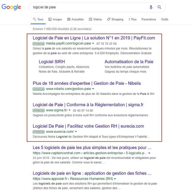 Exemple annonces Google Ads pour générer des Leads