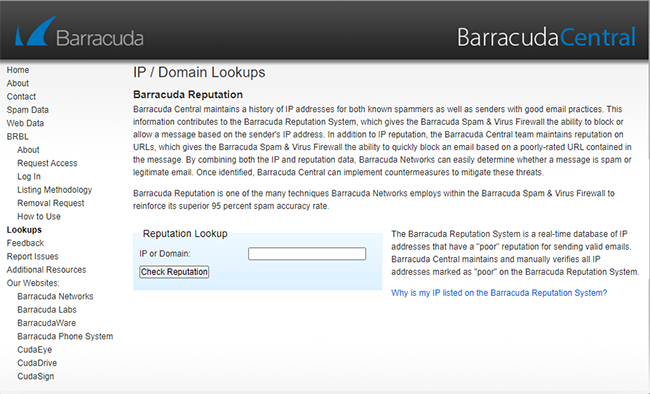 Mesurer sa reputation expediteur avec Barracuda