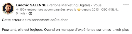 exemple pour comprendre algorithme linkedin