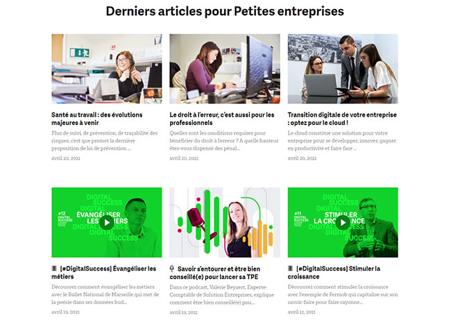 une exemple de contenus pertinents sur un blog d'entreprise