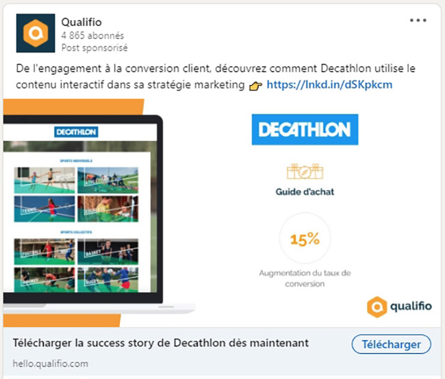 le retargeting c'est quoi - exemple qualifio