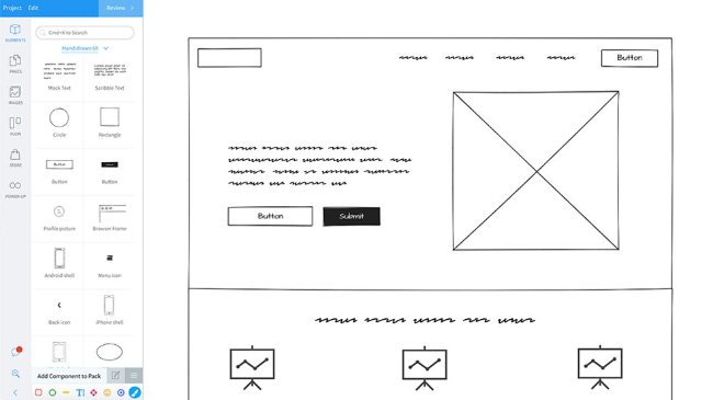 Un exemple de création de maquette de site internet sur un outil