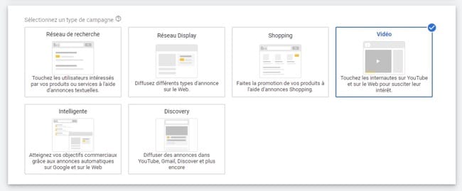 La campagne vidéo sur Google Ads