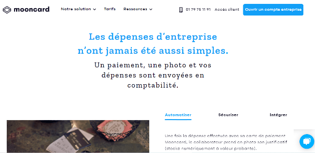 Un exemple de page d'accueil qui met en avant sa proposition de valeur