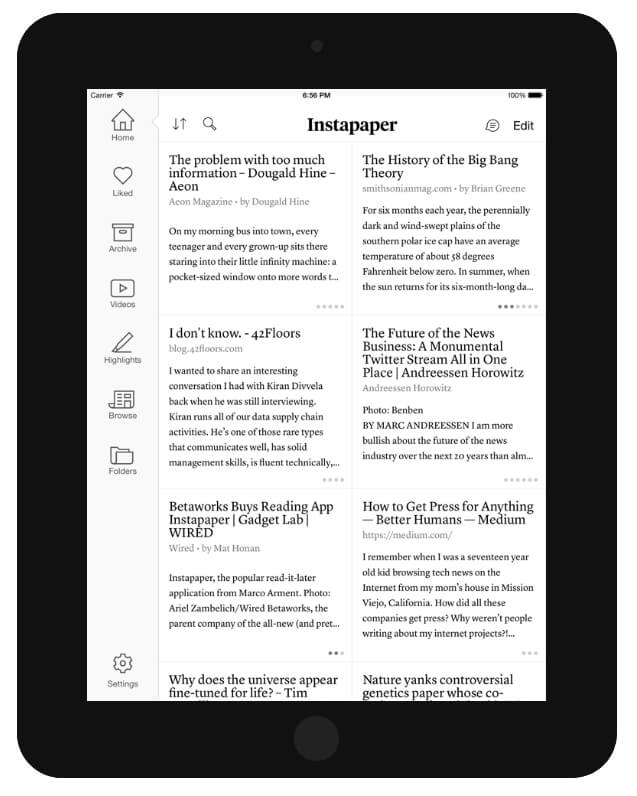 Instapaper un outil de curation de contenu