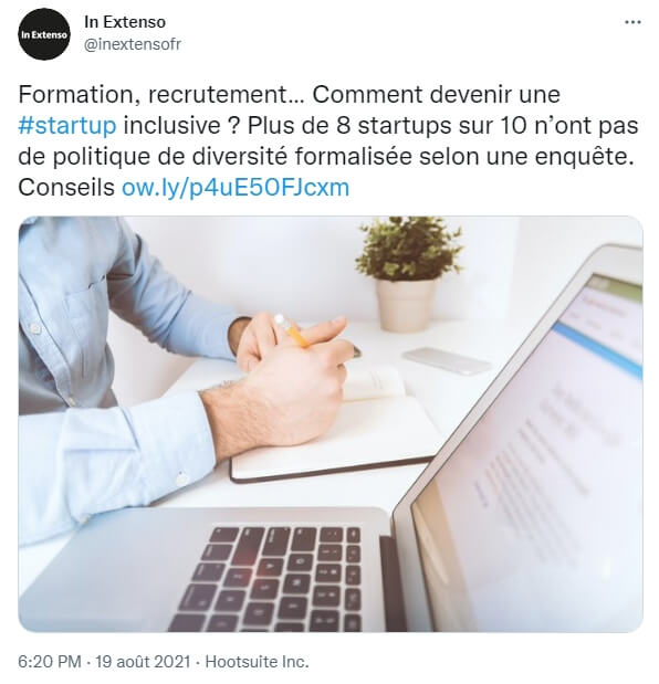 Un exemple de mise en avant d'un contenu sur les réseaux sociaux grâce à la curation de contenu