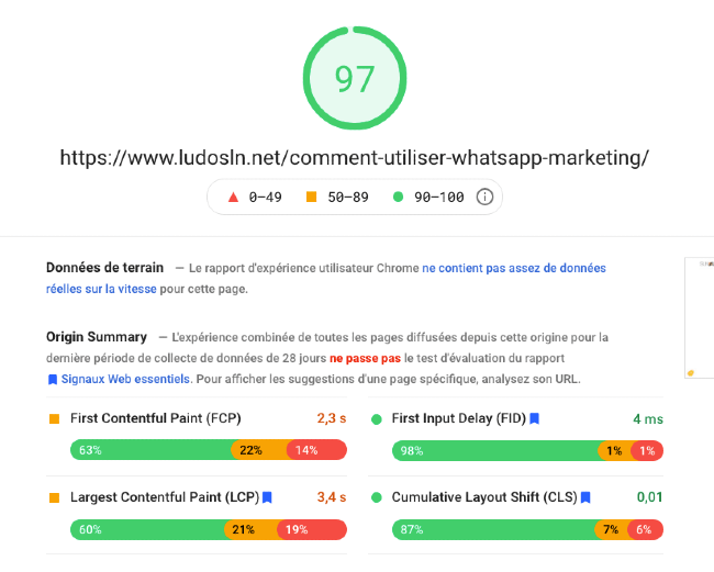 auditer son seo avec google pagespeed