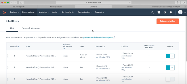 comment créer un contact sur Hubspot tutoriel