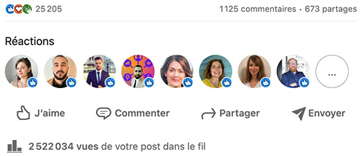 poster sur LinkedIn pour trouver des clients