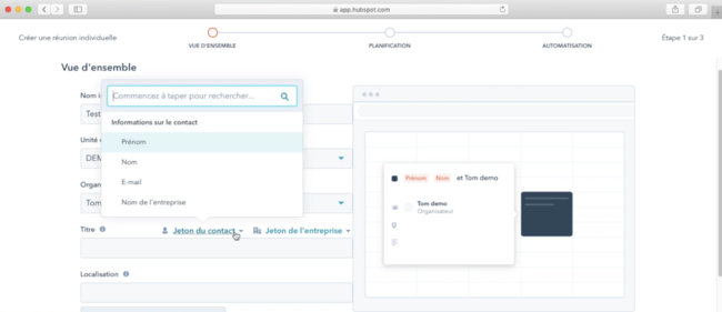 tuto agenda hubspot 3