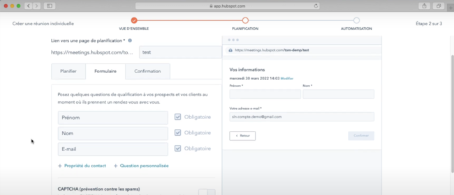 tuto agenda hubspot 8