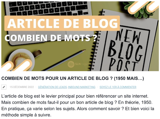 exemple article de blog etude